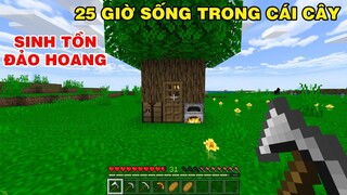 SINH TỒN ĐẢO HOANG || Tập Tiếp Theo VHBoy Cùng Trinh 24 H Làm Nhà Trong Cây Trong Minecraft