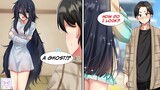 [Manga Dub] "A ghost!?"... There was a girl living in my hotel... [RomCom]