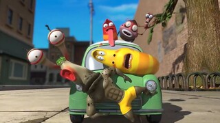 XẾP HÀNG CHƠI TRÒ CHƠI - ẤU TRÙNG TINH NGHỊCH - HOẠT HÌNH CON SÂU MÀU ĐỎ