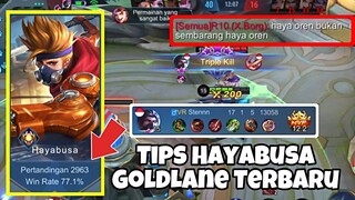 TIPS HAYABUSA GOLDLANE TERBARU ! Bukan Haya OREN Biasa ! Stenly Hayabusa Gameplay !