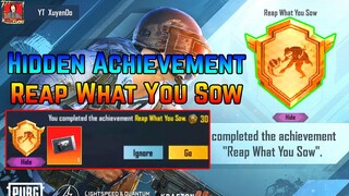 New Hidden Achievement Reap What You Sow Pubg Mobile | How To Complete Reap What You Sow Achievement