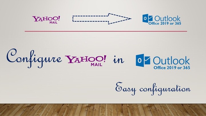 Yahoo Mail account configuration on Microsoft Outlook 2019 or 2021 or 365