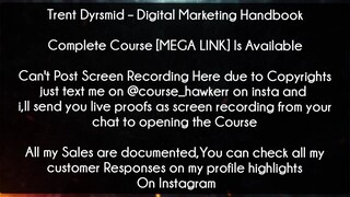 Trent Dyrsmid Course Digital Marketing Handbook Download