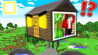 How Mikey and JJ GET OUT of the SCARY HOUSE ? - Minecraft (Maizen)