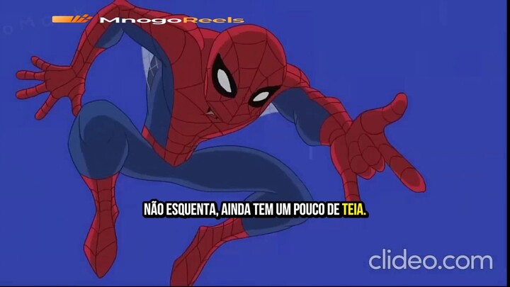 Homem-Aranha enfrentando vilões em momentos engraçados