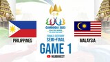 Philippines vs Malaysia Game 1 SEA Games 2023 MLBB Female Category Semi Final | English