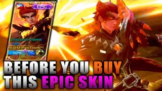 DRACONIC FLAME | VALIR EPIC SKIN SKILLS EFFECT | MOBILE LEGENDS: BANG BANG