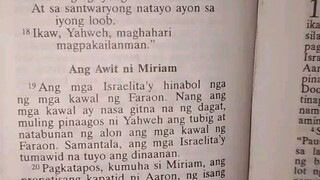Pang Araw Araw na Talata.               Exodus 15:19-21
