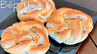 Bánh mì kem hạnh nhân/Almond cream bread_Công thức bánh mì hạnh nhân mềm xốp,thơm ngon_Bếp Hoa