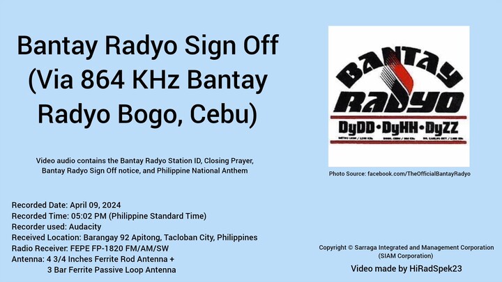 Bantay Radyo Sign Off