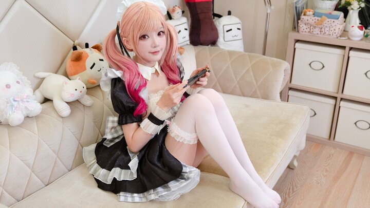 双 马 尾 女 仆，极 限 换 装～❤️ Loveit 【咬人猫】