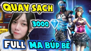 3000 Kim Cương Săn Full Skin Ma Búp Bê !! || Cá Mòi TV Free Fire