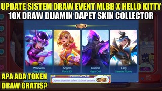 UPDATE SISTEM DRAW EVENT MLBB X HELLO KITTY!!! 10X DRAW DIJAMIN DAPET SKIN COLLECTOR