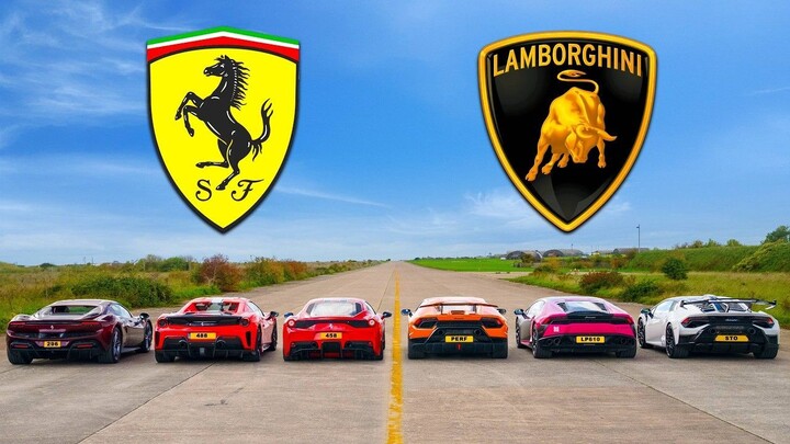 Ferrari vs Lambo: en ARRANCONES ¿quién es MÁS RÁPIDO?