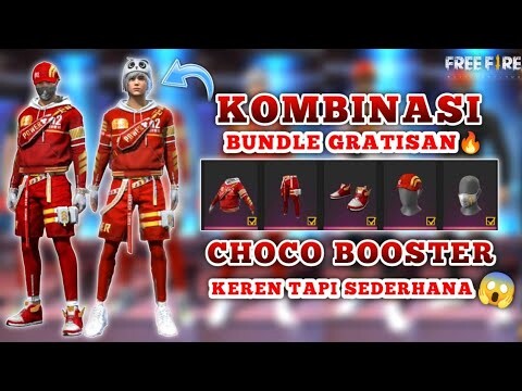 KOMBINASI KEREN SET BUNDLE CHOCO BOOSTER 🔥 BUNDLE GRATISAN TERBARU FREE FIRE | KOMBINASI + GAMEPLAY