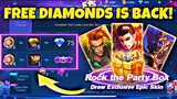 FREE DIAMONDS IS BACK? NEW EVENT MOBILE LEGENDS | FREE SKIN ML - PROMO DIAMOND EVENT ML - EVENT ML