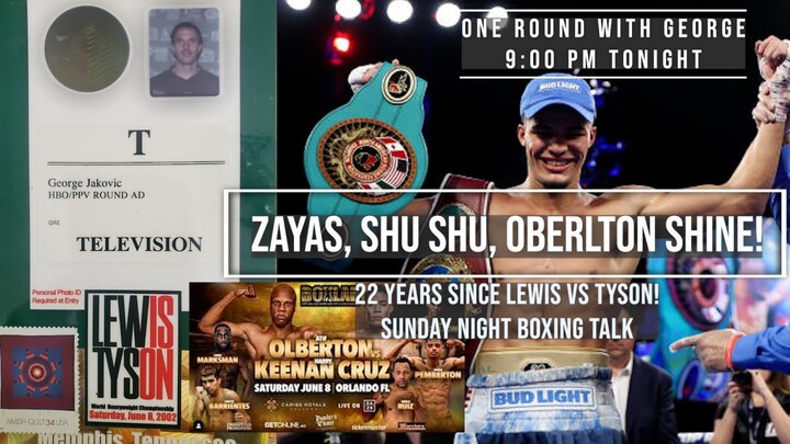 ZAYAS DOMINATES, SHU SHU SHINES!  HISTORY WITH HEAVYWEIGHTS.  HALL OF FAME OPENS ITS DOORS