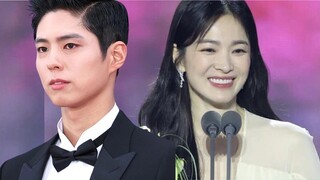 Park Bo Gum's Shocking Expression During Song Hye Kyo's Speech! Related to Past Dating Rumor?