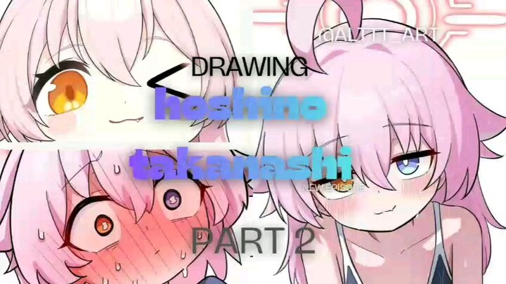 menggambar hosino takanashi bluearcive (part2)