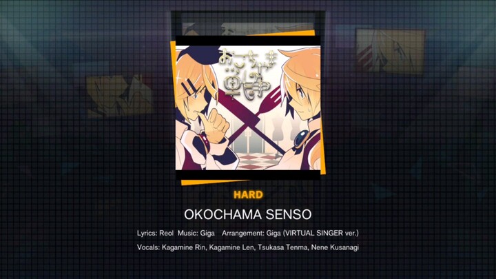 OKOCHAMA SENSO by Kagamine Len, Kagamine Rin, Tsukasa Tenma, Nene Kusanagi (HARD) -PROSEKAI-