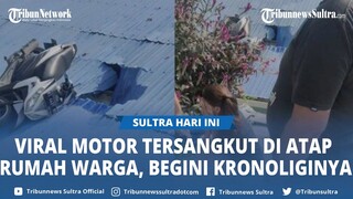 Kembali Terjadi Peristiwa Motor Tersangkut di Atap Rumah Warga Balikpapan, Begini Kronologinya
