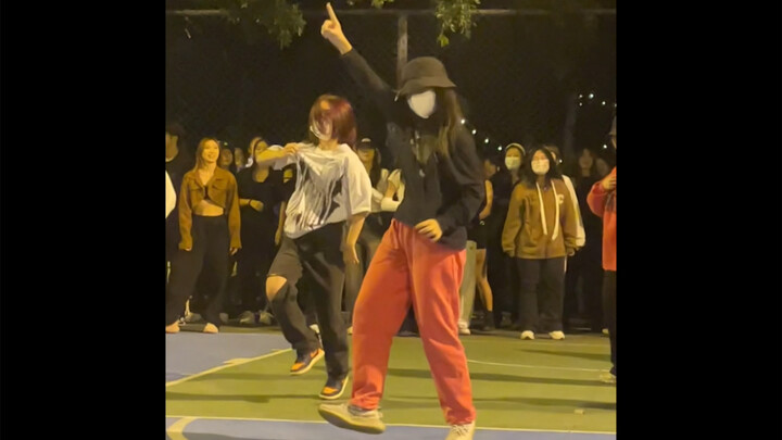 Random dance on campus | The male group dances solo again