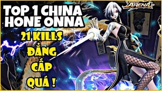 Onmyoji Arena - Top 1 Hone Onna (Cốt nữ) với 21 mạng liệu có gánh được team ? | Season 17