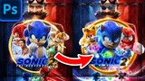 Redesigning Sonic Movie 2 | Photoshop Breakdown