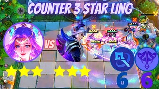 COUNTER 3 STAR LING MAGIC CHESS | 3 STAR ODETTE VS 3 STAR LING LATE GAME INTENSE BATTLE