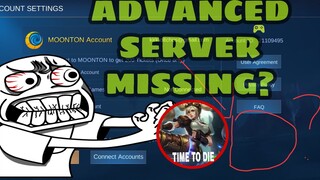 How to shown up ADVANCED SERVER in Mobile Legends?