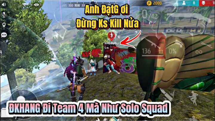 [Free Fire] Phát Huy Cái Đầu Lạnh Xử Lý Đẳng Cấp, ĐạtG Đã Thán Phục Kỹ Năng Gánh Team Của WAG ĐKHANG