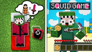 MINECRAFT BEDWARS, NHƯNG SỞ HỮU SỨC MẠNH SQUID GAME SIÊU VIP NHƯ HACKER VÀ SÚNG TROLL NOOB TEAM