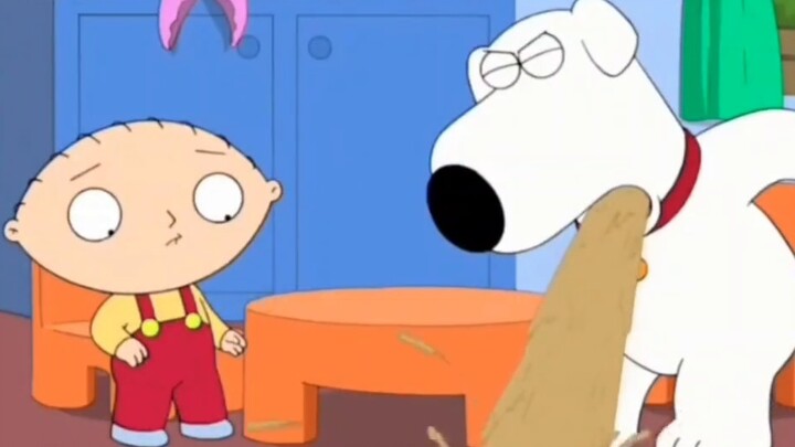 [Family Guy][Chinese Dubbing] Brain was beaten up by Ah Q for pulling out carrots randomly (Why does