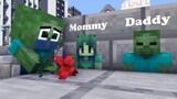 Poor Baby Zombie RIP Parents (Sad Story But Happy Ending) Monster School - Minecraft Animation