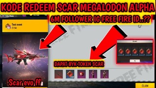 KODE REDEEM SCAR MEGALODON ALPHA FREE FIRE⁉️