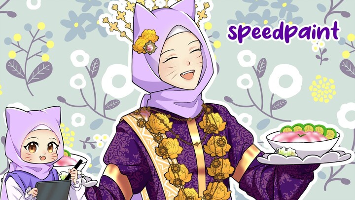 [SPEEDPAINT] Es Pisang Ijo Kucing Ungu - CANVASaTHOR New Year!