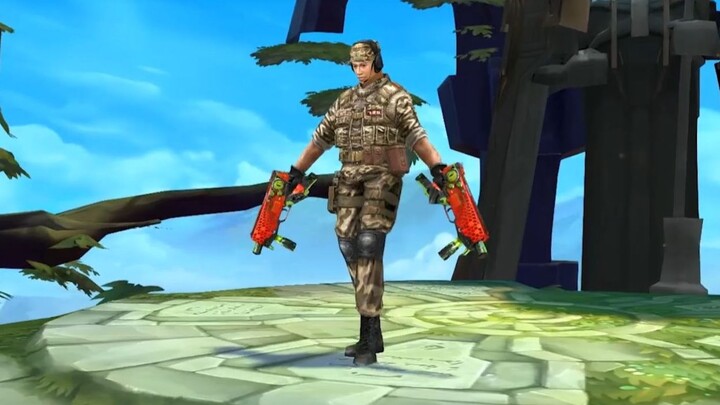 ⚡【Skin buatan sendiri】Lucian berubah menjadi tim SWAT CrossFire ⚡