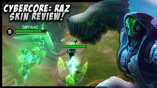 𝐍𝐄𝐖 𝐒𝐊𝐈𝐍 | CYBERCORE: RAZ skin review + gameplay | Arena of Valor