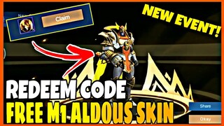 NEW EVENT! GET FREE ALDOUS M1 SKIN! || MOBILE LEGENDS BANG BANG 2020