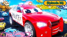 Hero Cars City (Episode 38) The Real Giga Police Cars (Part 2)
