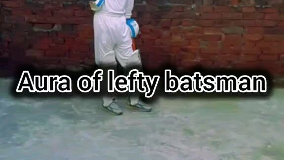 The aura of lefty batsman 🥶☠️