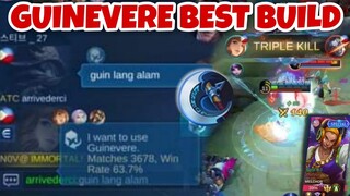 GUINEVERE HIGH MAGIC CRITICAL DAMAGE BUILD | GUINEVERE MOBILE LEGENDS