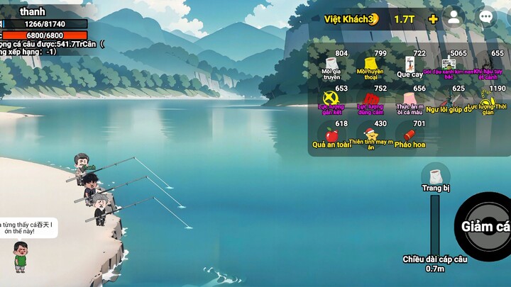 câu cá vạn cân cũ và combo từng làm mưa làm gió ##BuildaGame ##钓魂 #35984017