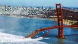 The Golden Gate Bridge melts | The Core | CLIP