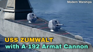 Modern Warships: USS ZUMWALT with A-192 ARMAT cannon. online match