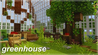 [Minecraft] Impractical but aesthetic Greenhouse | 🌿 speedbuild