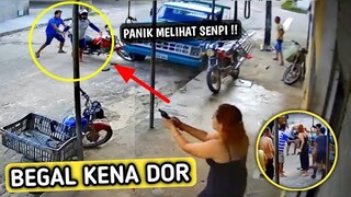 MAMPUS KENA KARMA !! Begal Apes Didor Warga !!  Rekaman CCTV Terbaru 2023