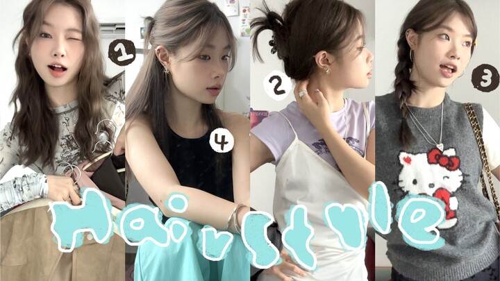 💇🏼‍♀️Tóc đẹp!! 4 kiểu tóc dễ phối, cực xinh mà mình hay làm nhất – tuyển tập tóc thường ngày