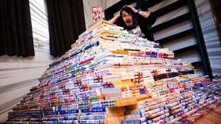 I Made a GIANT Pyramid out of 10,000 Manga ($50,000 CHALLENGE)