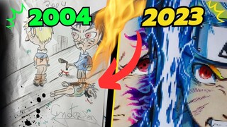 REFAZENDO DESENHOS DA MINHA INFÂNCIA #27 | Sasuke & Naruto
